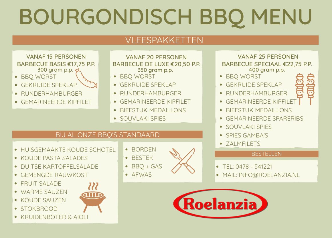 BBQ Barbeque barbecue bestellen bezorgen pakket Noord-limburg venray Ysselsteyn goedkoop bourgondisch 